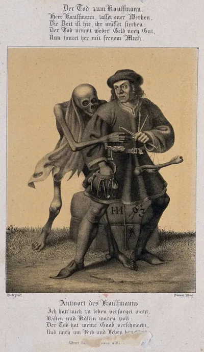 The dance of death at Basel: death and the merchant