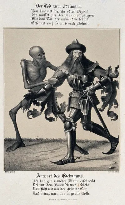 The dance of death at Basel: death and the nobleman