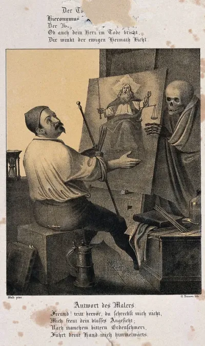 The dance of death at Basel: death and the painter