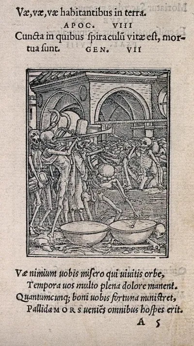 The dance of death: bones of all men