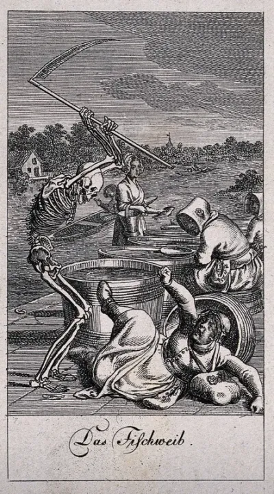 The dance of death: death and the fishwife