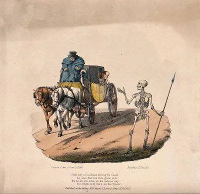 The dance of death: Death meets a coachman