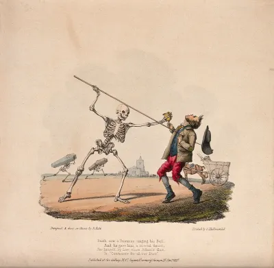 The dance of death: Death sees a dustman