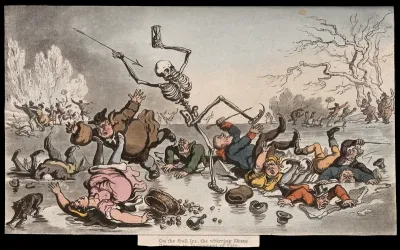 The dance of death: skaters