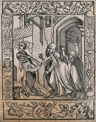 The dance of death: the abbess