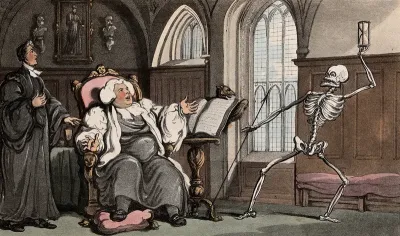 The dance of death: the Bishop and Death