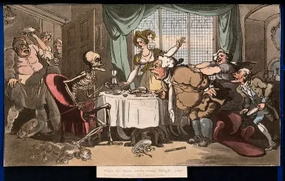 The dance of death: the glutton