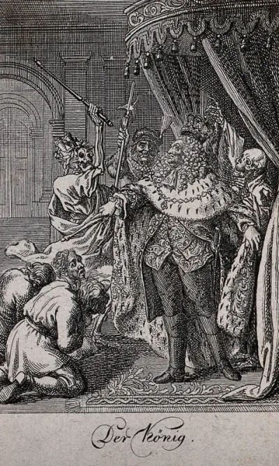 The dance of death: the king
