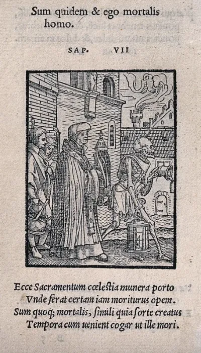 The dance of death: the parish priest