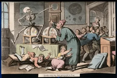 The dance of death: the schoolmaster