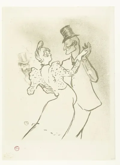 The Dancer La Goulue and Valentin Le Désossé Dancing in the Moulin Rouge