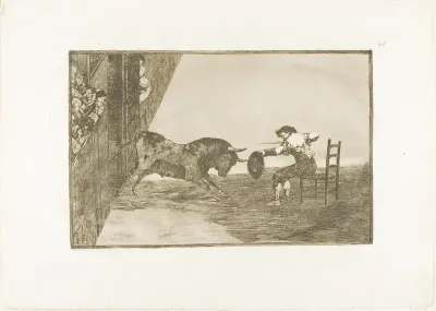 The daring of Martincho in the ring at Saragossa, plate 18 from The Art of Bullfighting
