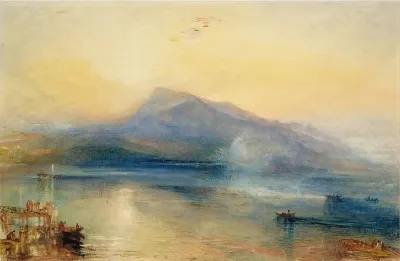 The Dark Rigi: The Lake of Lucerne, Showing the Rigi at Sunrise
