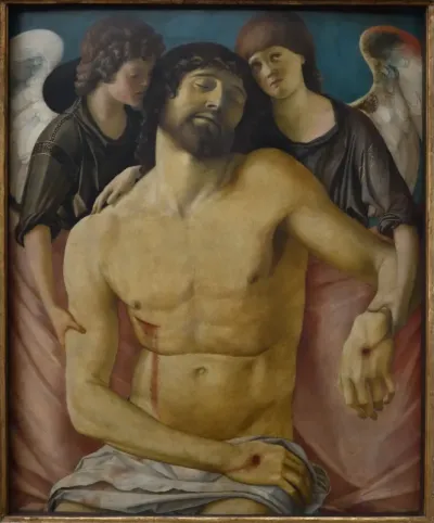 The Dead Christ, Supported by Two Angels
