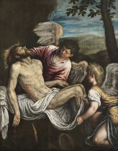 The Dead Christ with Angels
