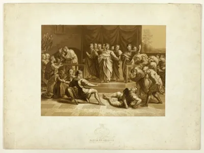 The Death of Ananias, from The Raphael Cartoons