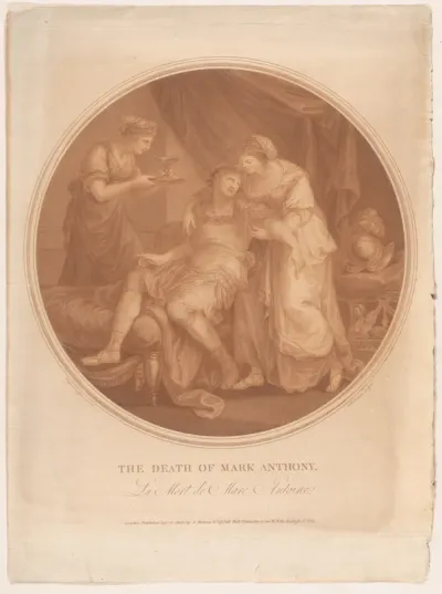 The Death of Mark Anthony –  Le Mort de Marc Antoine (Shakespeare, Antony and Cleopatra, Act 4, Scene 15)