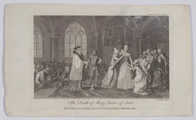 The Death of Mary Queen of Scots (from "European Magazine and London Review," volume I)