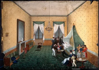 The death of Napoleon Bonaparte