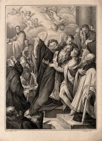 The death of Saint Benedict