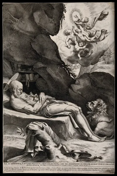 The death of Saint Jerome