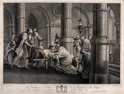 The death of Saint Julian at the monastery of la Trappe