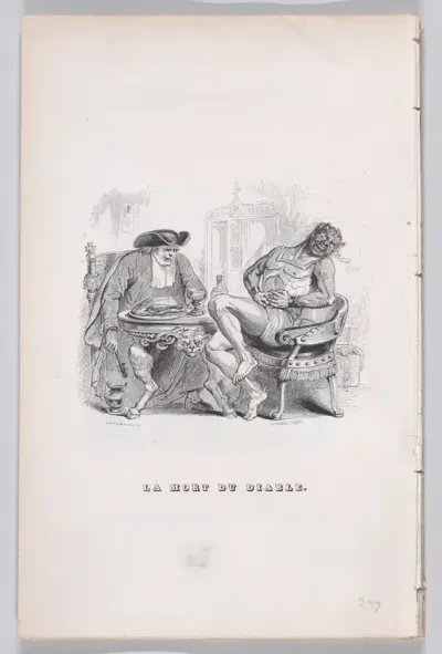 The Death of the Devil, from "The Complete Works of Béranger"