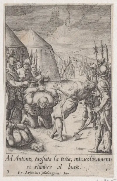 The Decapitation, from Scelta d'Alcuni Miracoli e Grazie della Santissima Nunziata di Firenze (Selection of Some Miracles and Graces that Occurred in the Church of the Annunziata in Florence)