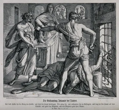The decapitation of Saint John the Baptist