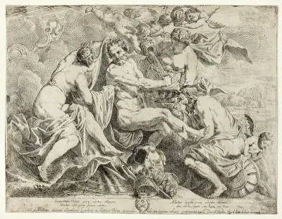 The Deification of Aeneas by Nymphs and Cupids