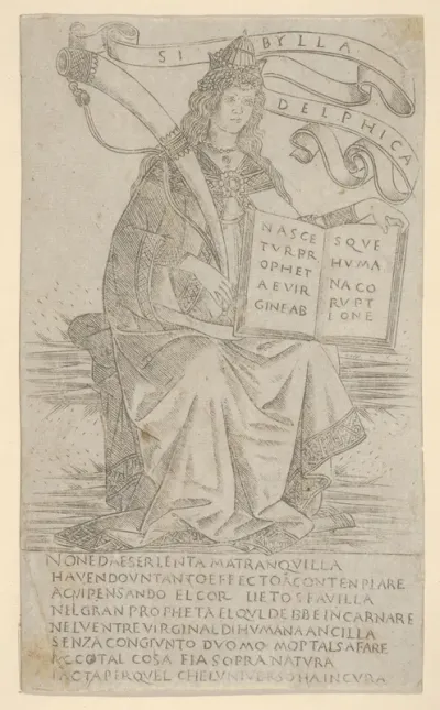 The Delphic Sibyl, from Prophets and Sibyls