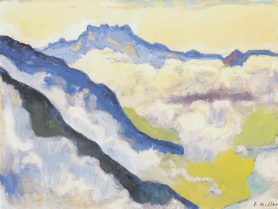 The Dents du Midi from Caux