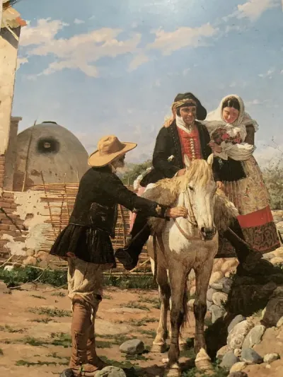 The departure for the feast