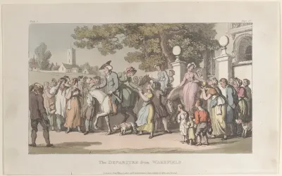 The Departure from Wakefield, from "The Vicar of Wakefield"