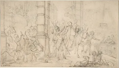 The Departure of Sancho Panza for the Island of Barataria
