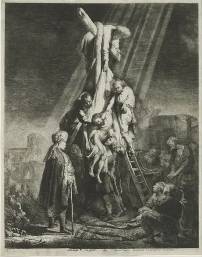 The Descent from the Cross, Second Plate