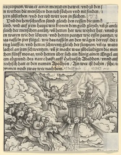 The Destroying Angels (fragment), plate 9 from "The Apocalypse"