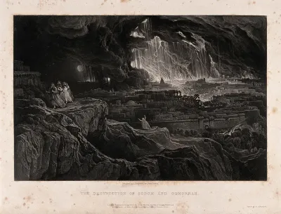 The destruction of Sodom and Gomorrah