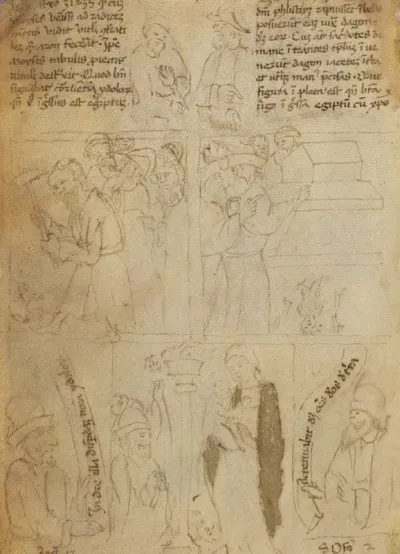 The Destruction of the Egyptian Idols [verso]