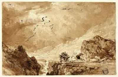 The Diligence in the Alps