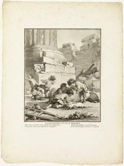 The Dimple, or The Game of Stones, from The Games of the Urchins of Paris