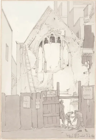 The Discovery of an East Window of All Saints’ Church, behind High Street, Bristol