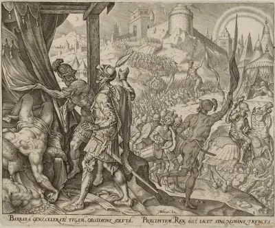 The Discovery of Holofernes's Corpse, plate eight from The Story of Judith and Holofernes