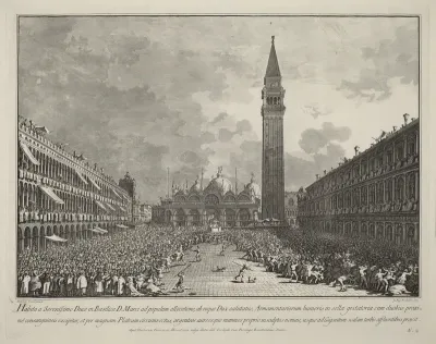 The Doge Carried around the Piazza San Marco
