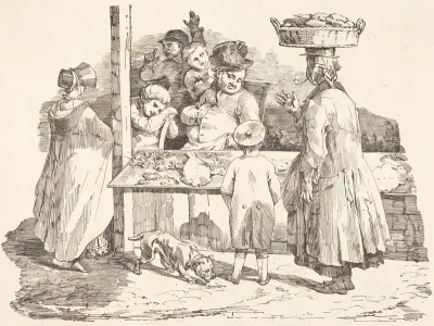 The Dozing Fishmonger (Le marchand de poissons endormie)