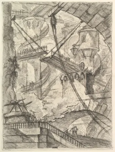 The Drawbridge, from "Carceri d'invenzione" (Imaginary Prisons)