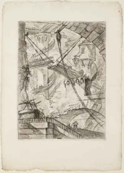 The Drawbridge, plate 7 from Imaginary Prisons
