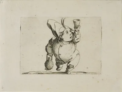 The Drinker Seen from the Front, from Varie Figure Gobbi