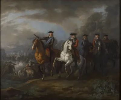 The Duke of Marlborough and the Earl of Cadogan at Blenheim (Hochstadt)