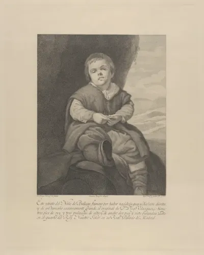 The dwarf Francisco Lezcano, called 'El Niño de Vallecas', after Velázquez